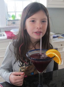 My daughter Ellena enjoying a Welcharita