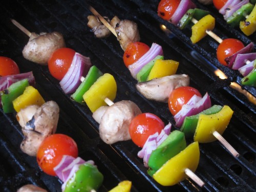 Grilled vegetable skewers1