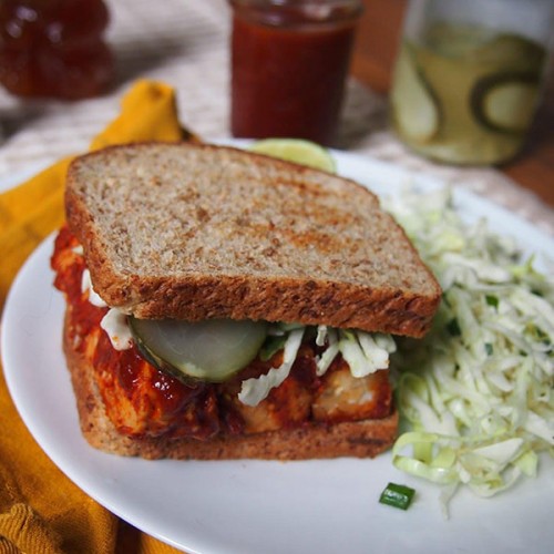 Honey Bourbon BBQ Tempeh