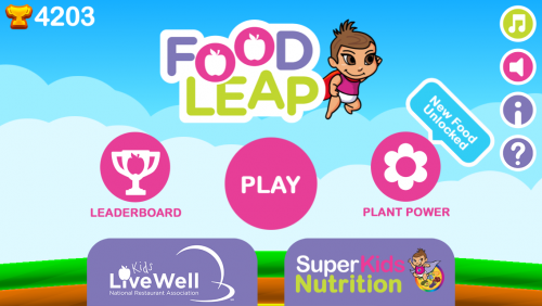 Food Leap Home screen