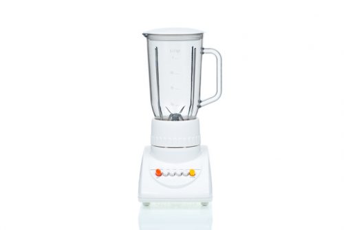 Electric blender kitchen equipment isolated on white background